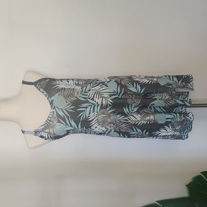 Tropical print Cover-up
